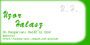 uzor halasz business card